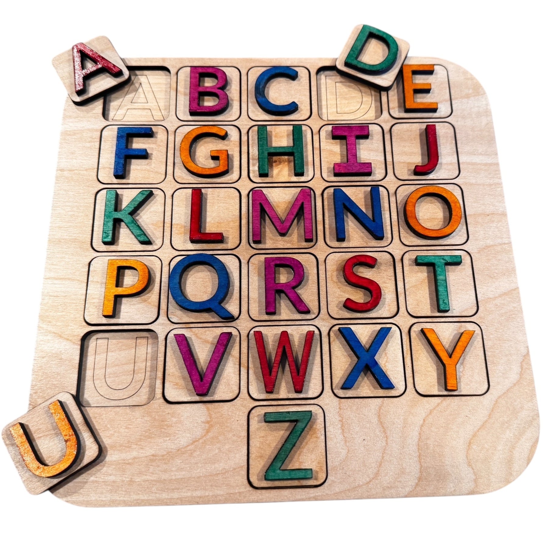 テーブルABC Leveled Learning Alphabet Tray and Puzzle